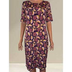 LulaRoe Julia Floral Dress Size Medium